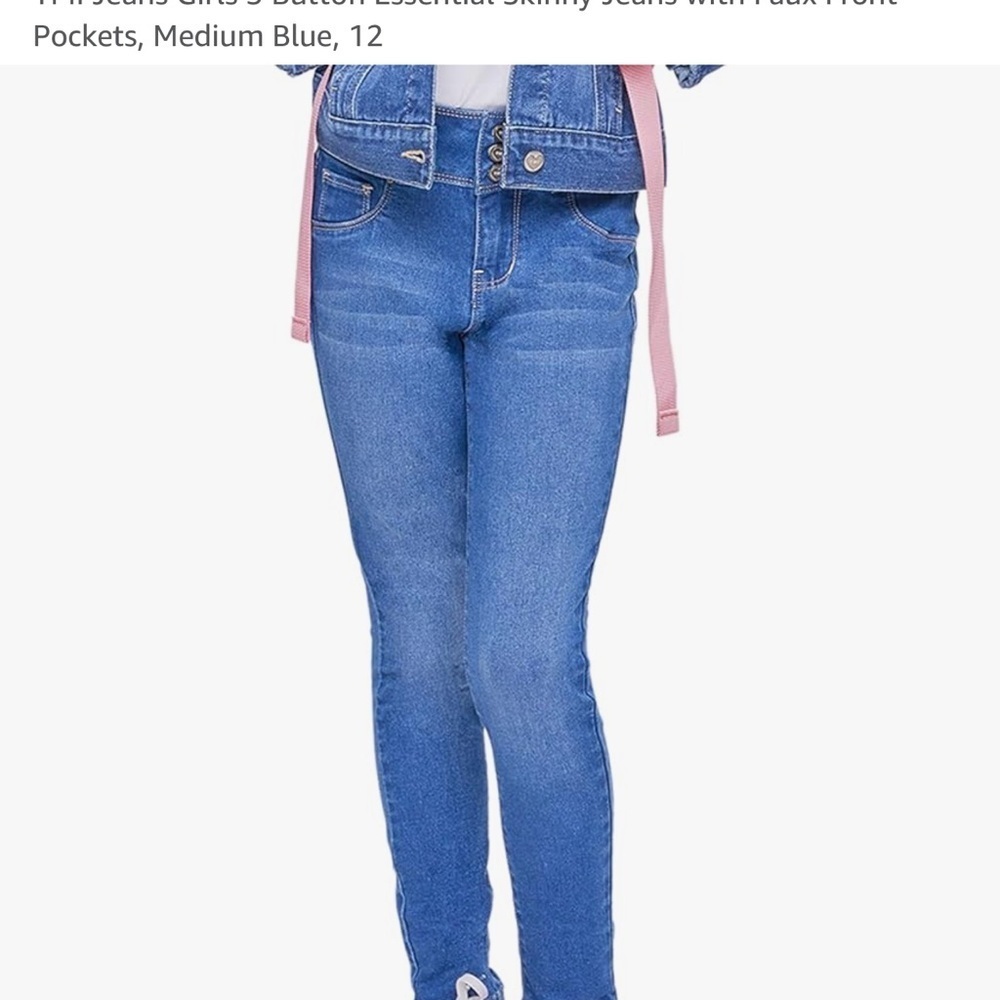 NWT Girls' Blue Skinny Jeans size 12